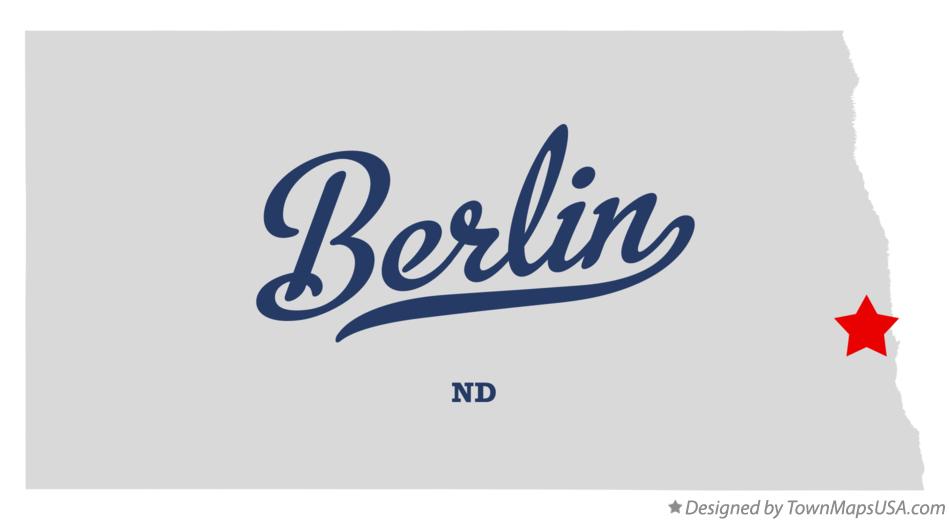 Map of Berlin North Dakota ND