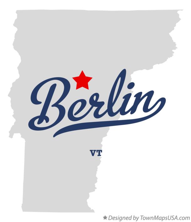 Map of Berlin Vermont VT