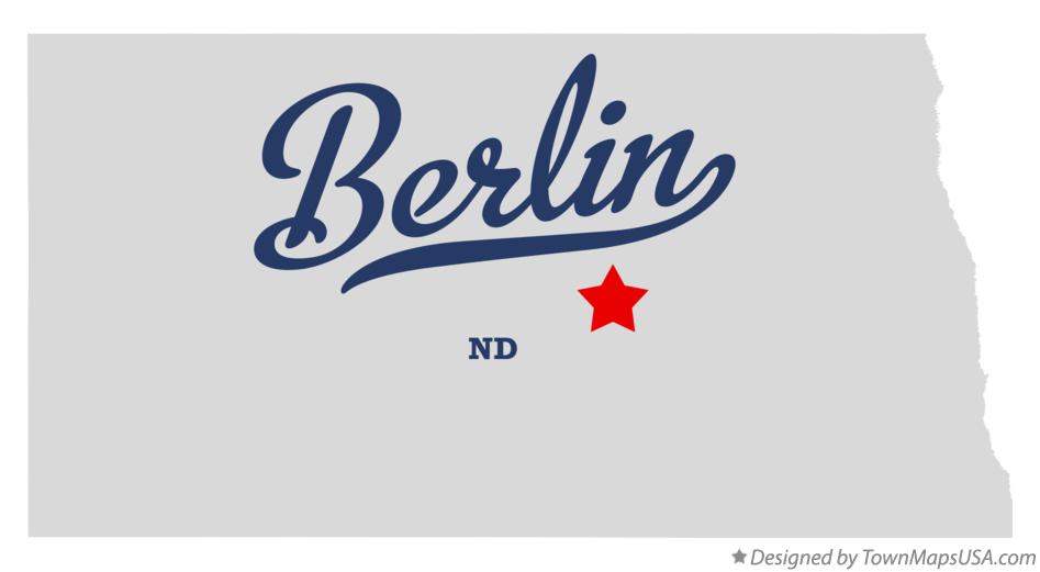 Map of Berlin North Dakota ND