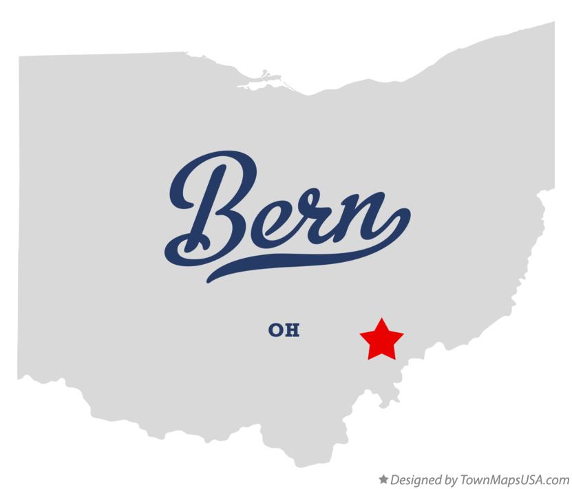 Map of Bern Ohio OH