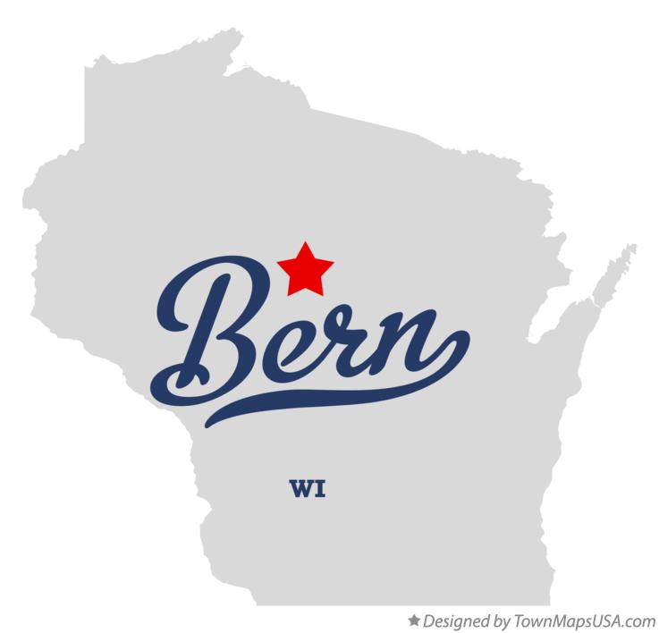 Map of Bern Wisconsin WI