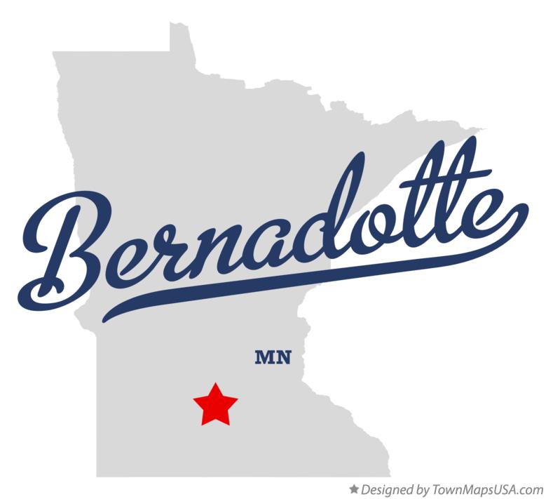 Map of Bernadotte Minnesota MN