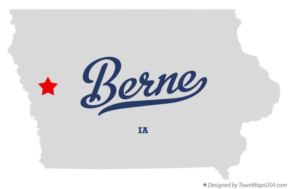Map of Berne Iowa IA