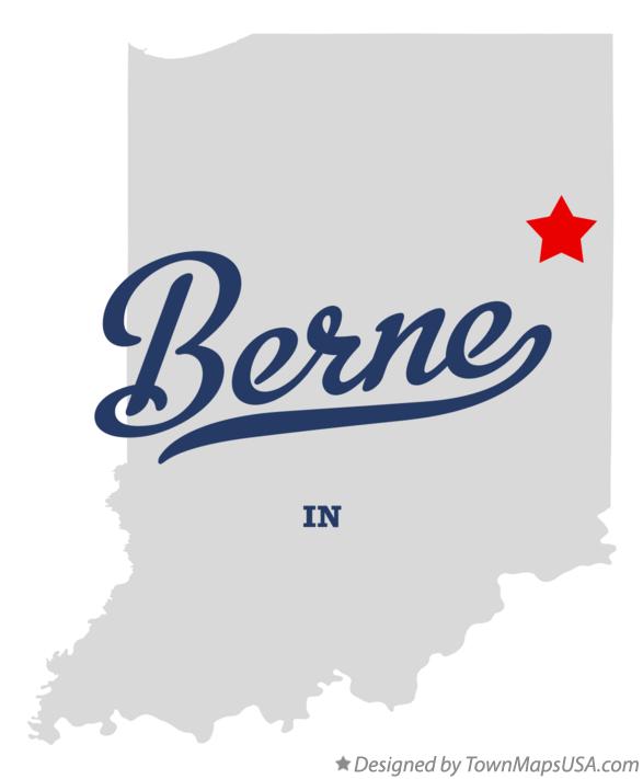 Map of Berne Indiana IN