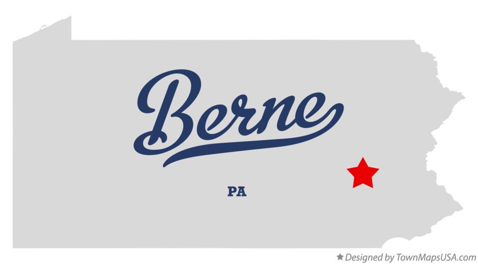Map of Berne Pennsylvania PA