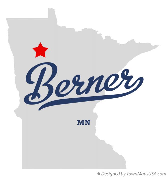 Map of Berner Minnesota MN