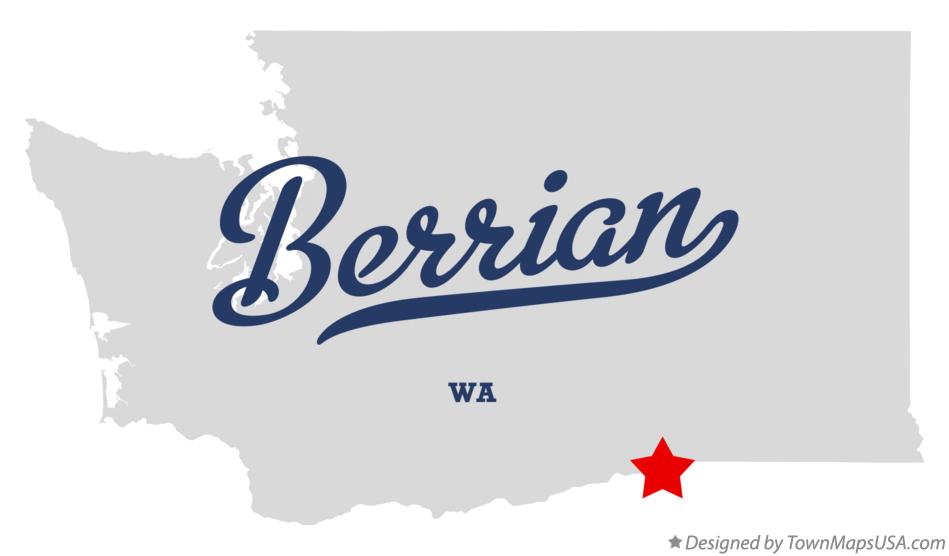 Map of Berrian Washington WA