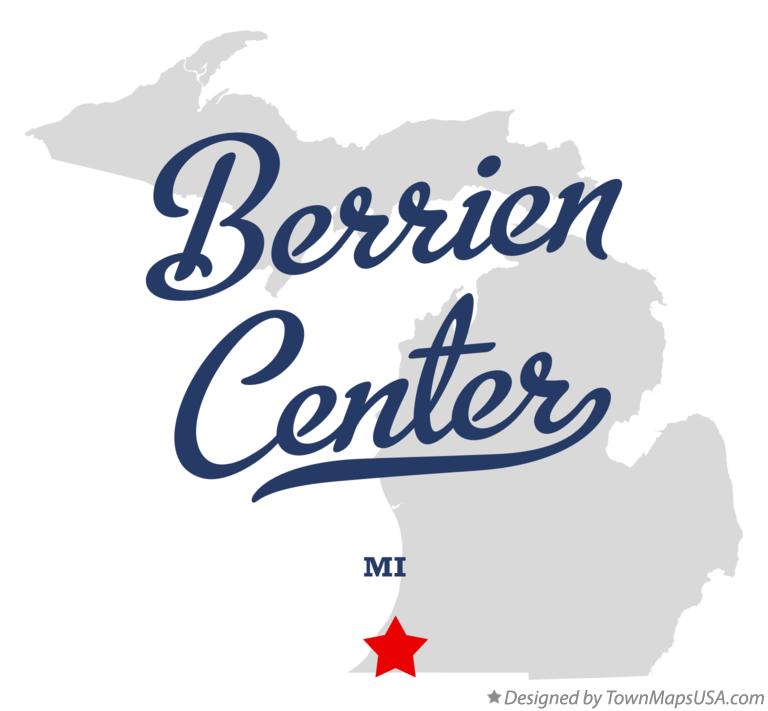 Map of Berrien Center Michigan MI