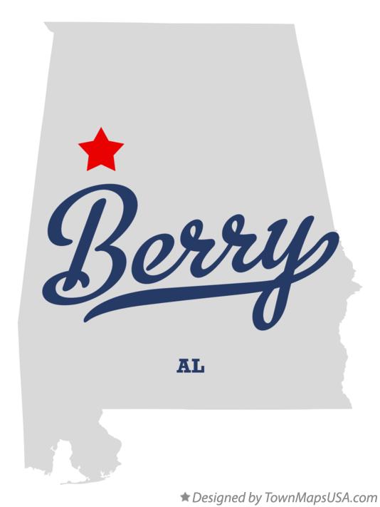 Map of Berry Alabama AL