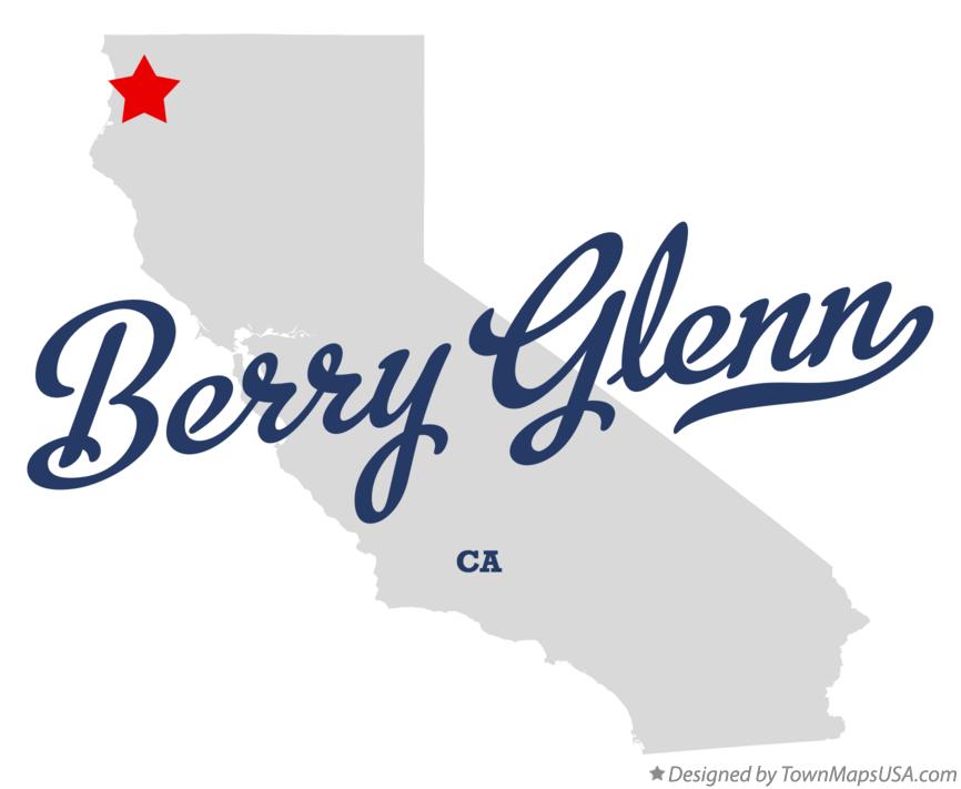 Map of Berry Glenn California CA