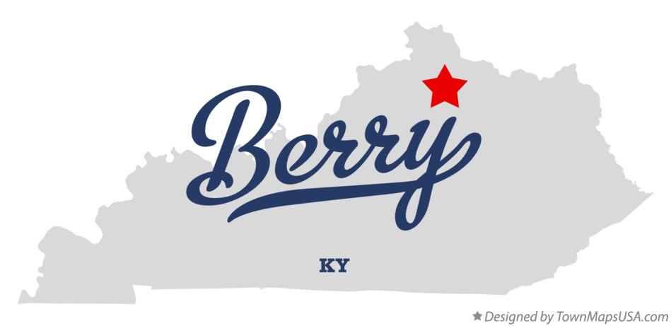 Map of Berry Kentucky KY
