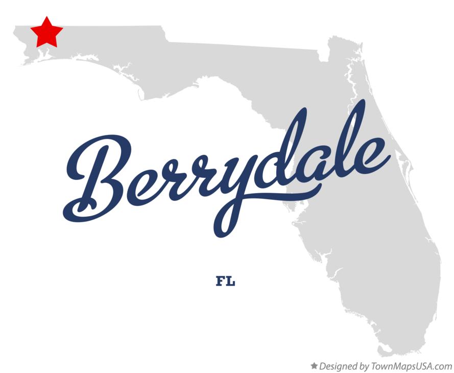 Map of Berrydale Florida FL