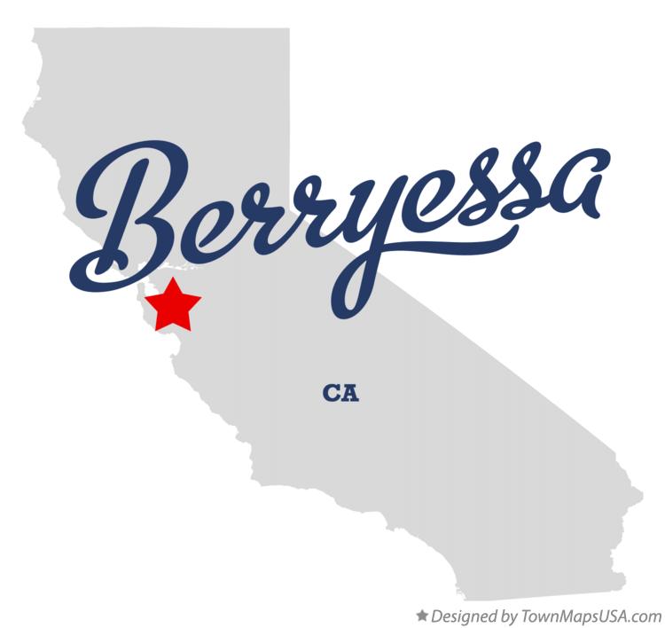 Map of Berryessa California CA