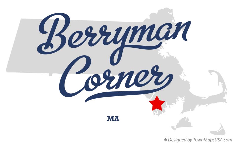 Map of Berryman Corner Massachusetts MA