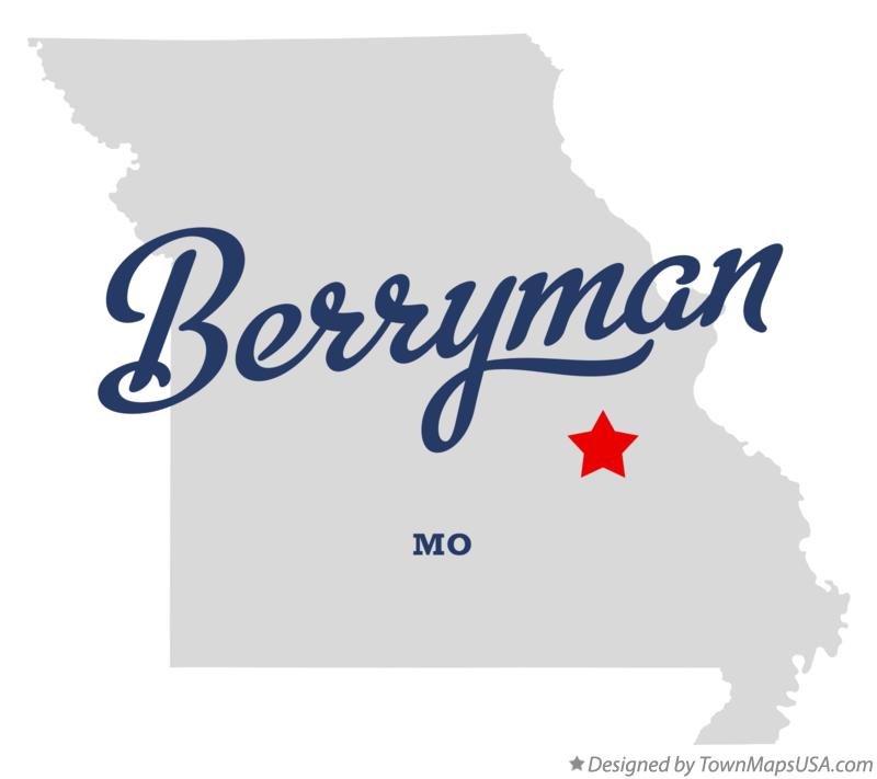 Map of Berryman Missouri MO