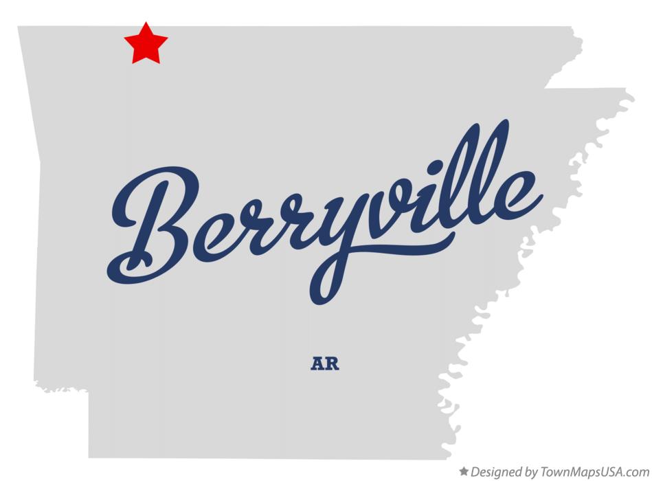 Map of Berryville Arkansas AR