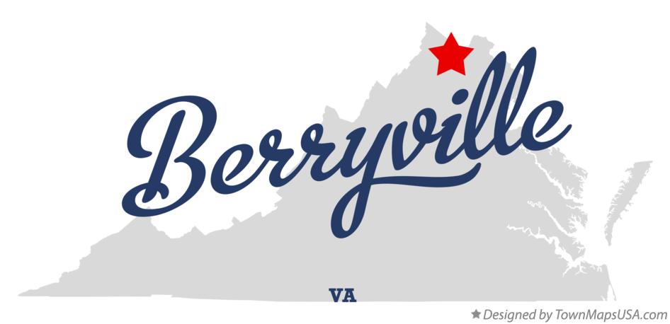 Map of Berryville Virginia VA