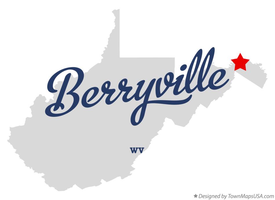 Map of Berryville West Virginia WV