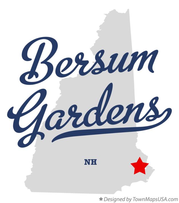 Map of Bersum Gardens New Hampshire NH