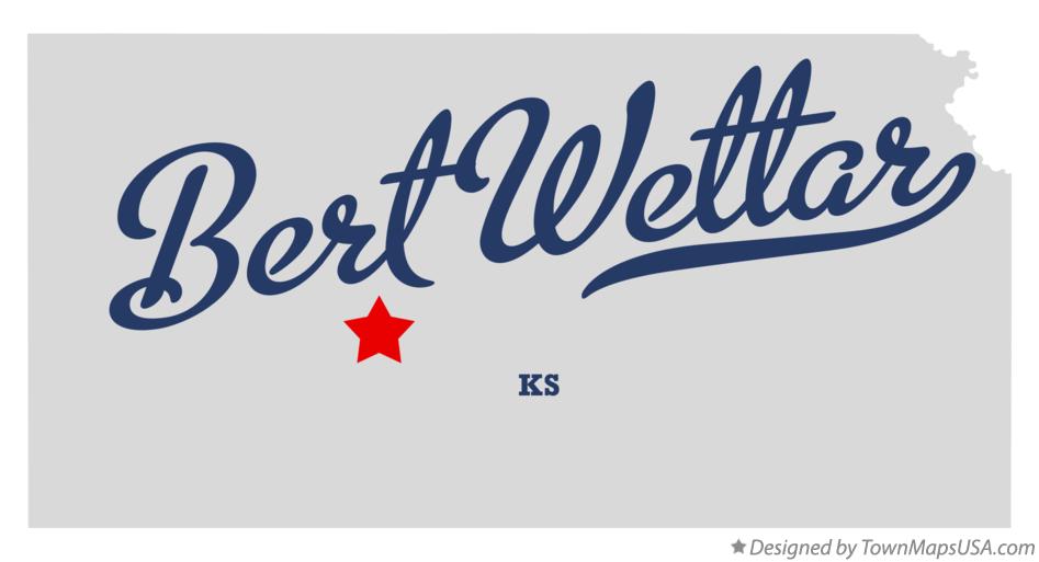 Map of Bert Wettar Kansas KS