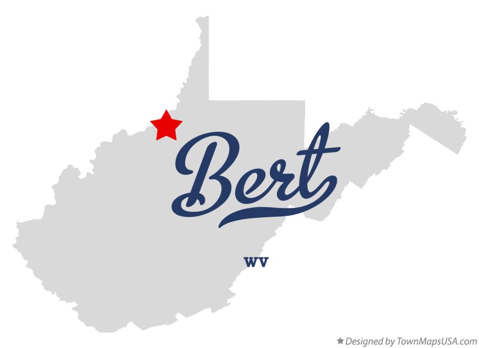 Map of Bert West Virginia WV