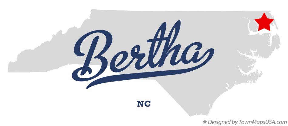 Map of Bertha North Carolina NC