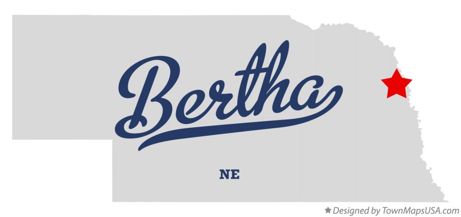 Map of Bertha Nebraska NE
