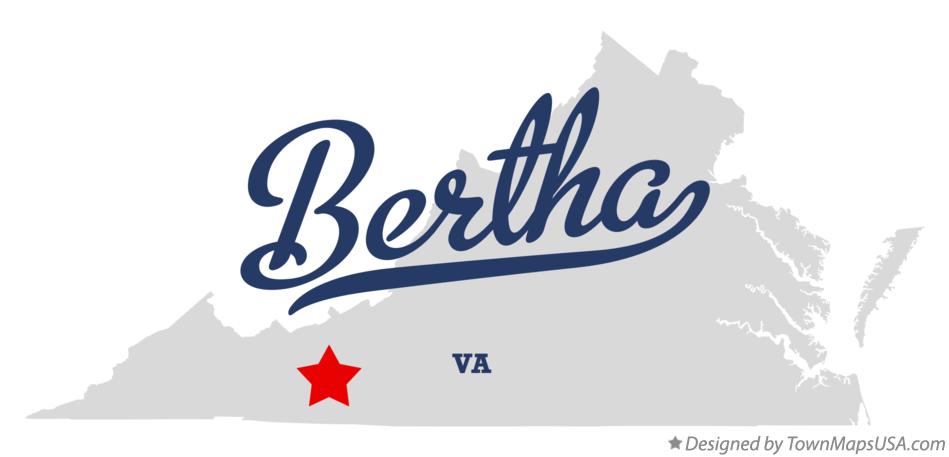 Map of Bertha Virginia VA