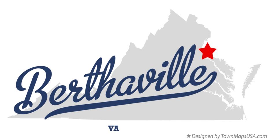 Map of Berthaville Virginia VA