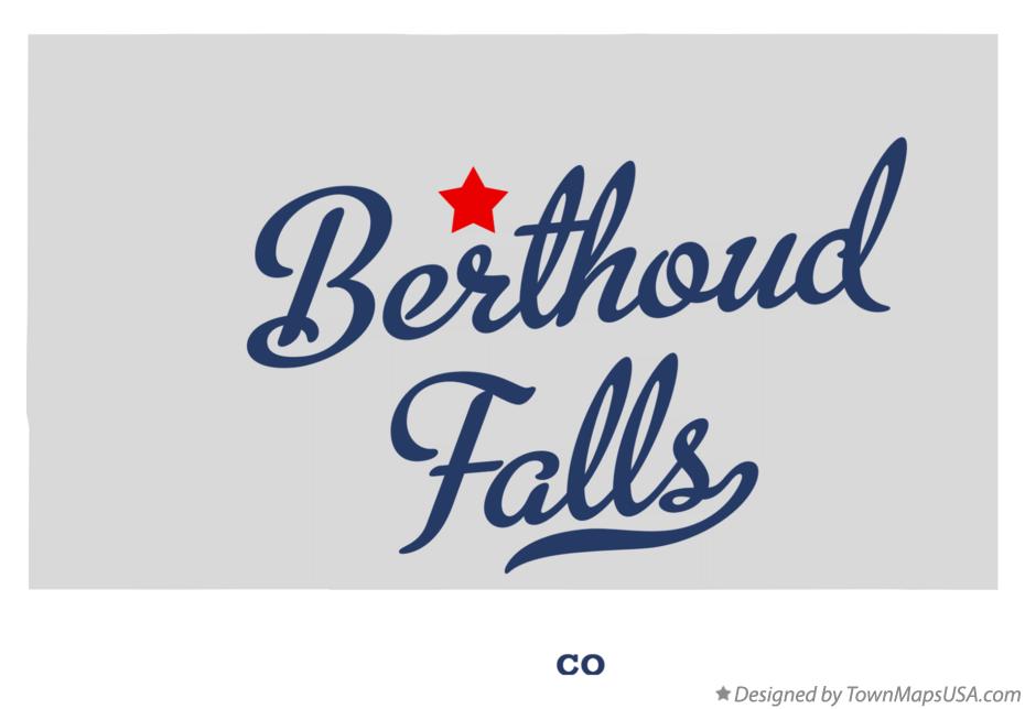 Map of Berthoud Falls Colorado CO