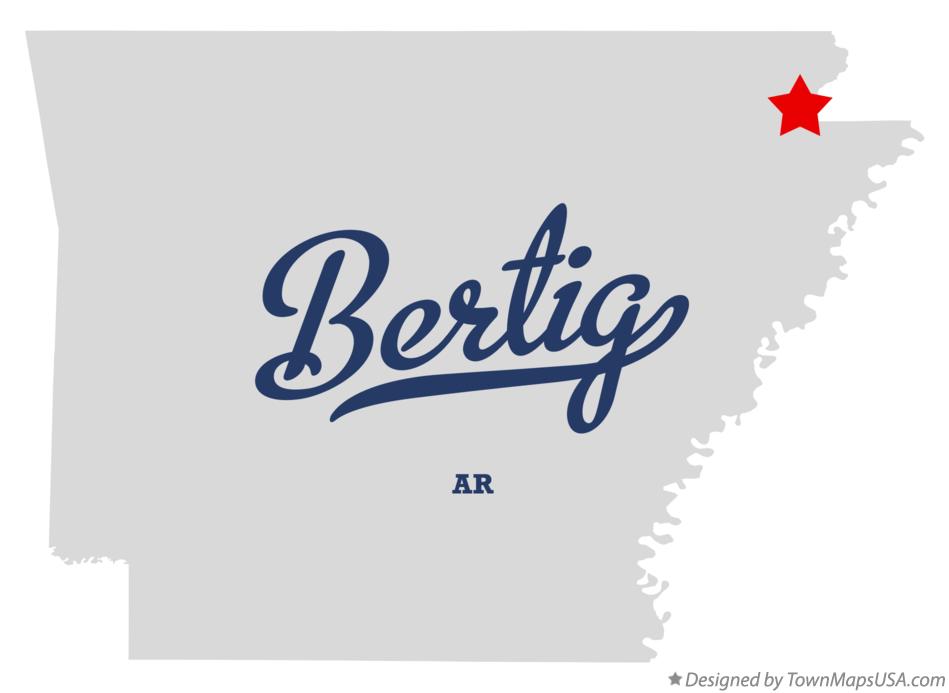 Map of Bertig Arkansas AR