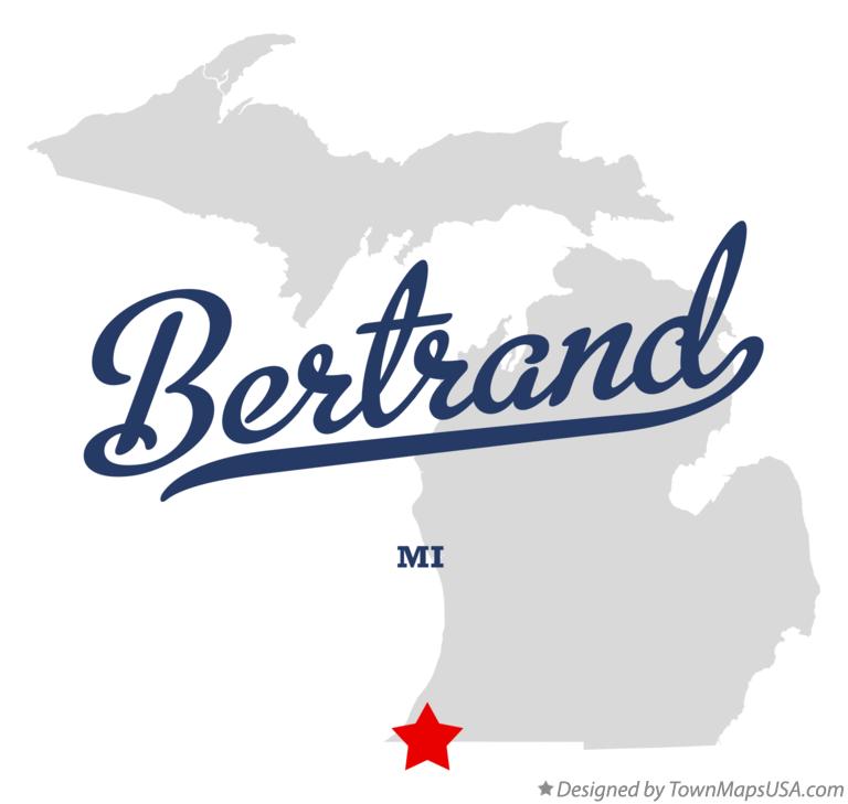Map of Bertrand Michigan MI