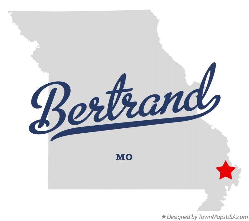 Map of Bertrand Missouri MO