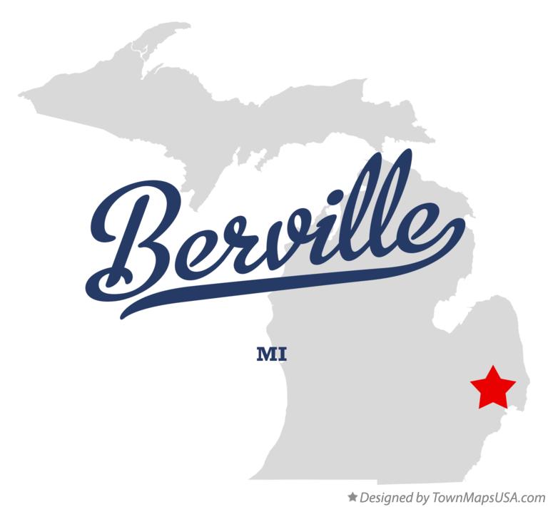 Map of Berville Michigan MI
