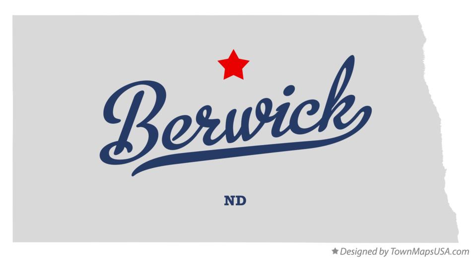 Map of Berwick North Dakota ND