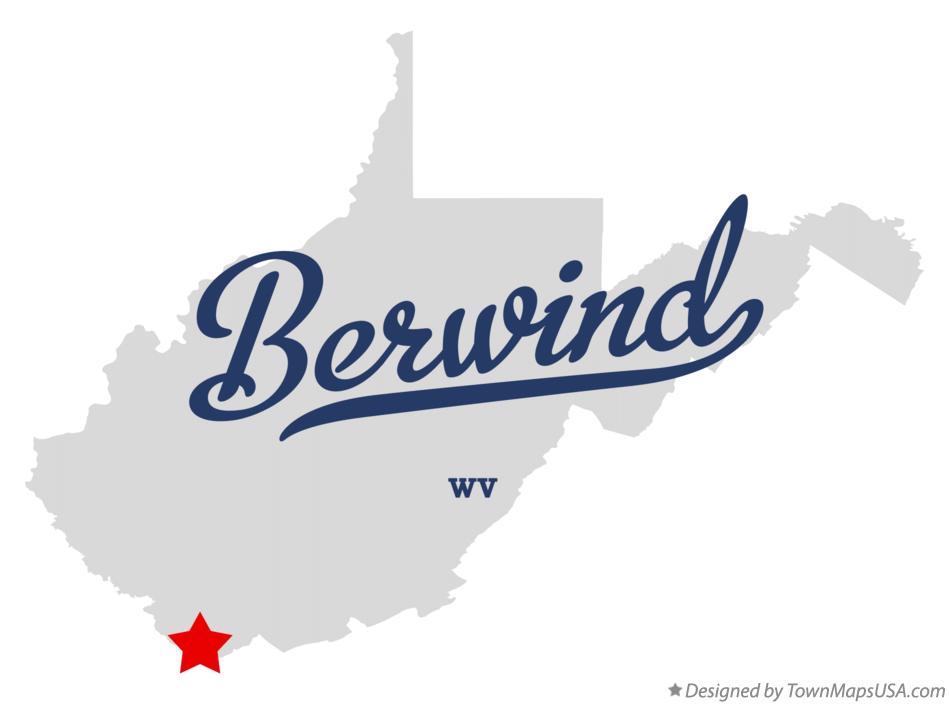 Map of Berwind West Virginia WV