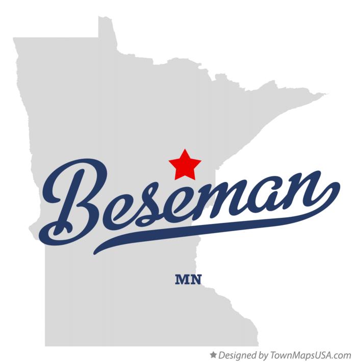 Map of Beseman Minnesota MN