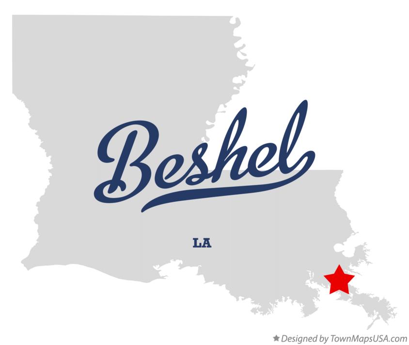 Map of Beshel Louisiana LA