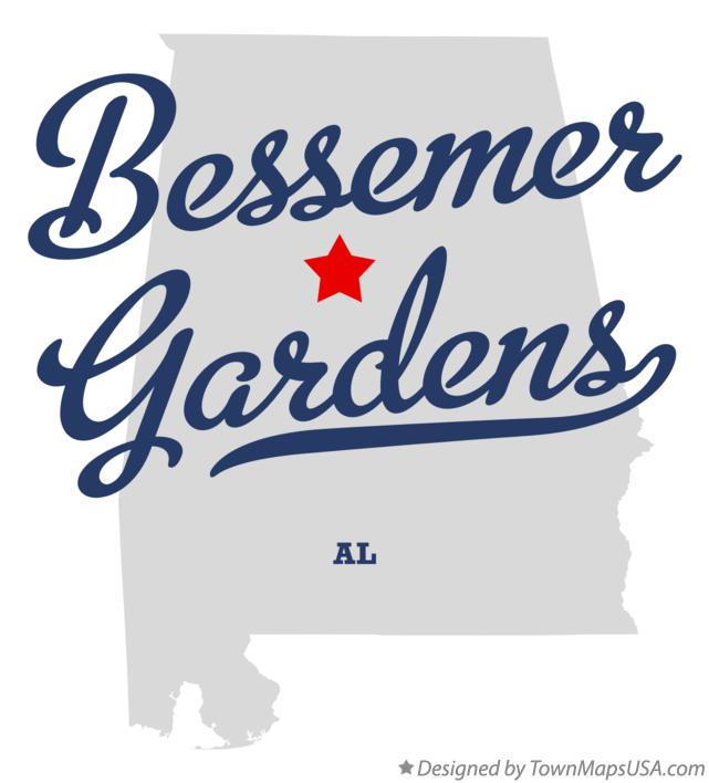 Map of Bessemer Gardens Alabama AL