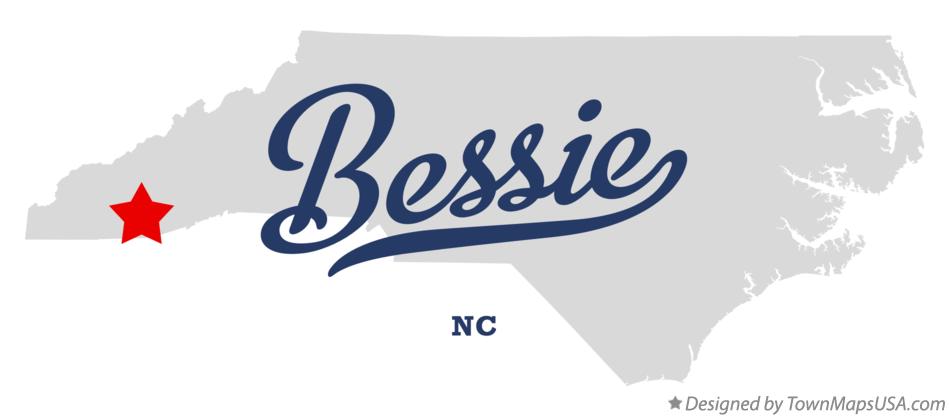 Map of Bessie North Carolina NC