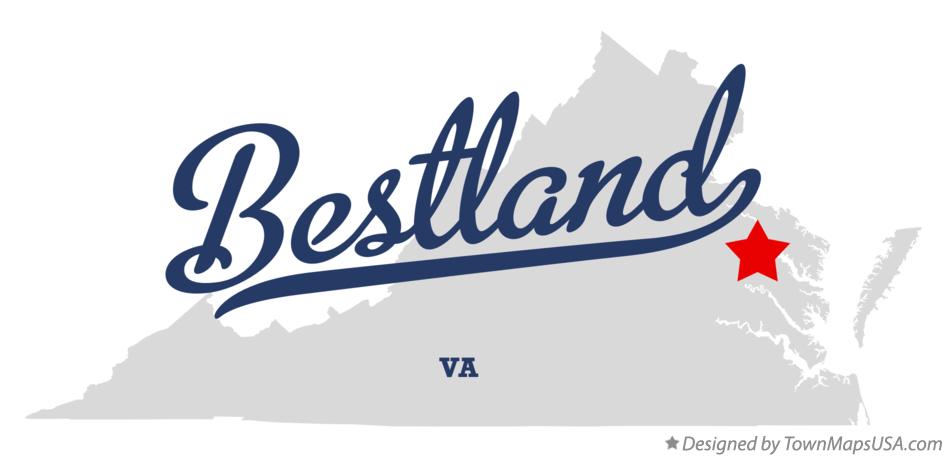 Map of Bestland Virginia VA