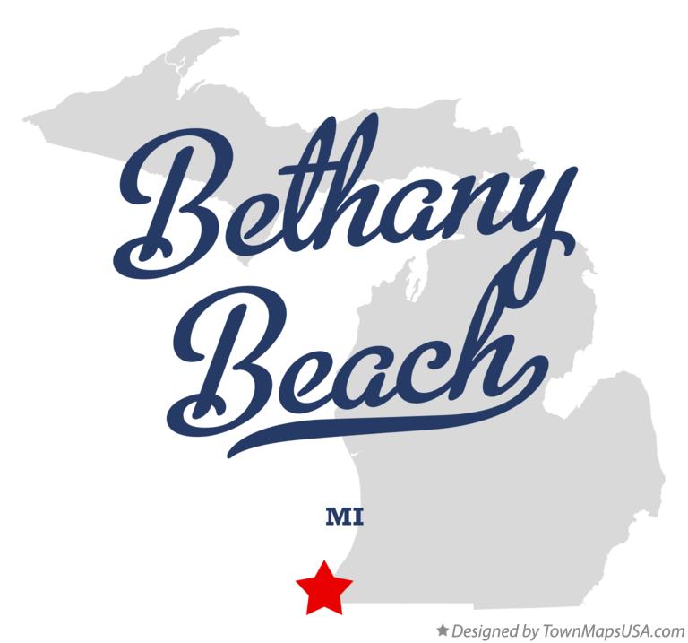 Map of Bethany Beach Michigan MI