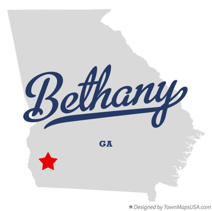 Map of Bethany Georgia GA