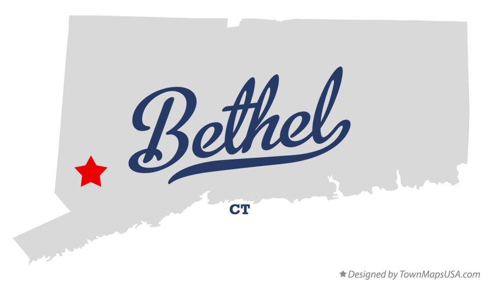 Map of Bethel Connecticut CT