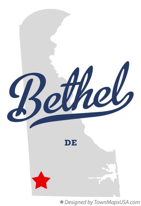 Map of Bethel Delaware DE