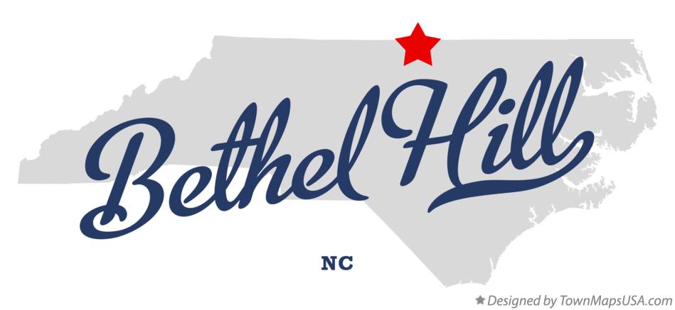 Map of Bethel Hill North Carolina NC