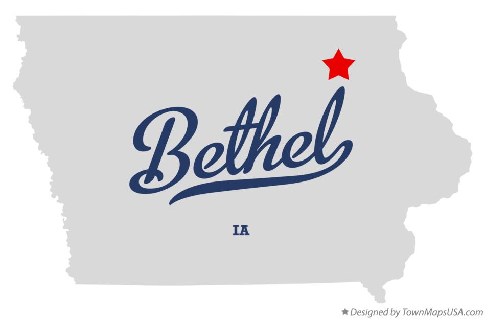 Map of Bethel Iowa IA