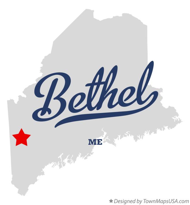 Map of Bethel Maine ME