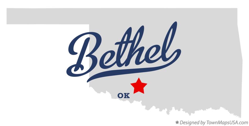 Map of Bethel Oklahoma OK