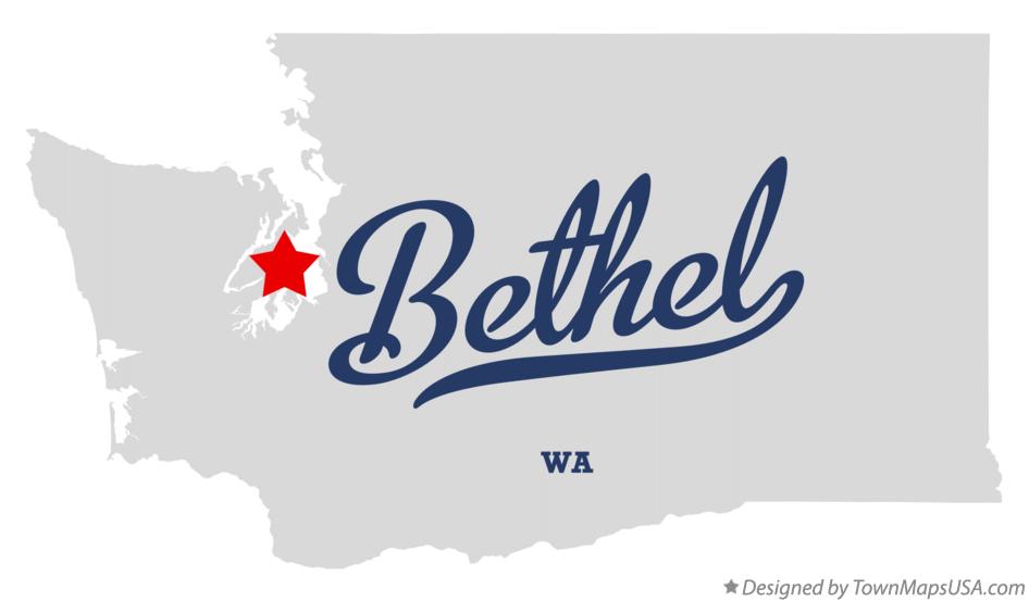 Map of Bethel Washington WA